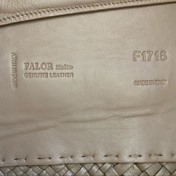 FALOR Italian Handmade Woven Leather Purse - Picture 9 of 13
